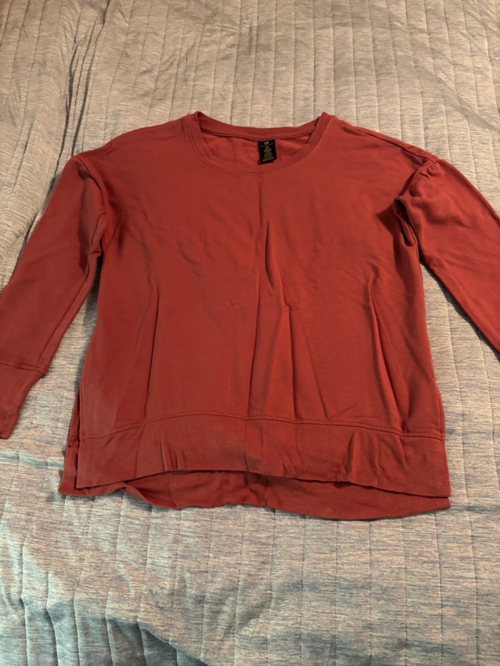 Active Life Relaxed Crew Sweatshirt in Rust